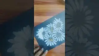 How to Make Daisy Flower | Easy Flower Painting | One Stroke Painting #shortvideo #painting #art