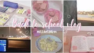 back to school vlog ✿ stationary haul, journaling, shopping