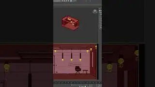 Монохромная сцена для настройки освещения в 3Ds MAX Corona render 