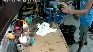 Weed Wacker gets pissed at me for bothering it.