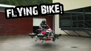 AMAZING FLYING MOTORBIKE!!!! Jet Powered Motorbike