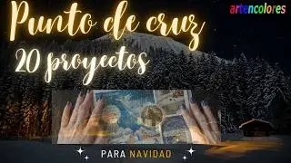 20 IDEAS PARA BORDAR EN NAVIDAD🎄#puntodecruz #crosstitch #laboresdeana #flosstube