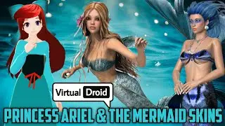 Virtual Droid 2 Skins Disney Princess Ariel | Best Virtual Droid 2 Mermaids Skins | Virtual Droid 2