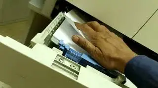 How to remove paper jam in canon imagerunner 2202 photocopy machine 