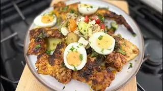 Chicken hot wings | Greek style salad | Eat good & lose weight! Low carb, keto diet recipe!