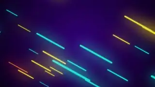 Seamless loop of 2D animation of glowing lines,  Deep blues and yellow seamless loop #background