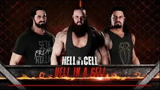 WWE HELL IN A CELL SETHE ROLLINS vs BRAUN STROWMAN vs ROMAN REIGNS