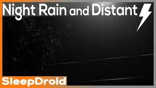 ► Night Rainfall under a Streetlight, Distant Thunderstorm Sounds for Sleeping, 10 hours (lluvia)