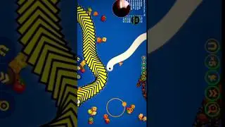 Wormszone io best trapped 💚😱 #bellshope #shorts  #wormszoneioslithersnakegame