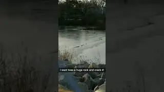 Walking out on a frozen river in OKC