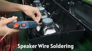 How to do Soldering on Wire or Speaker |at Chinese Speaker Factory|