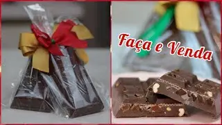 BARRA DE CHOCOLATE CROCANTE - Ótima receita de NATAL