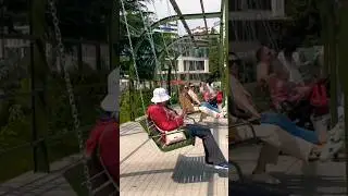Обновленное благоустройство в одном из скверов в центре Сочи