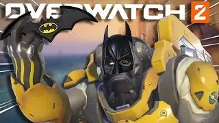 Roadhog Hooked My Parents Into A Well So I Became The Dark Knight Batman in Overwatch 2