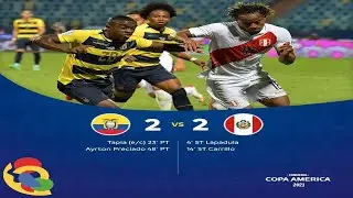 Resumen || Ecuador vs Perú || Copa América 2021