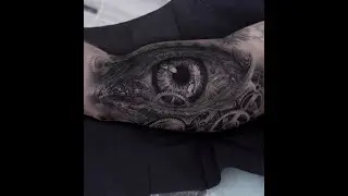 Тату глаз времени на руке | Realistic Eye Tattoo | 