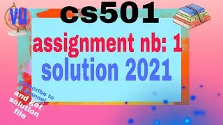 cs501 assignment nb 1solution|cs501 solution with file 2021
