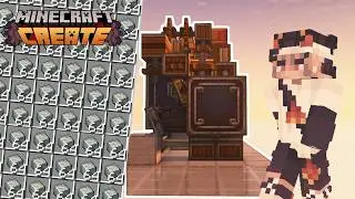 Create Mod ANDESITE ALLOY Farm! | 9,000 Andesite Alloy PER HOUR | Create Mod Block-by-block TUTORIAL