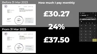 BT 24% increase in monthly payments but BT notify a 14.4% increase