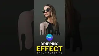 Dripping Effect In Canva | Canva Tutorial #canva #tutorial #shorts