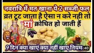 Shardiya Navratri 2024:शारदीय नवरात्रि व्रत में क्या खाना चाहिए ,2 सब्जी खाने से व्रत टूट जाता है