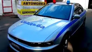 Свадебное оформление авто, украшение авто на свадьбу.