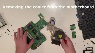 Dell Inspiron 1750 Open laptop, cleaning, changing the thermal paste fix overheating, whistling fan