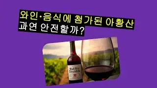 와인과 음식 등에 첨가된 아황산 유해성 | 방부제 아황산 무첨가 천연발효주는 있을까 | 방부제가 인체에 미치는 부작용 #아황산 #천연발효술 #인공첨가물