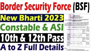 BSF Para Medical Staff Recruitment 2023 | Short Notice Out | 10th Pass All India Apply Online
