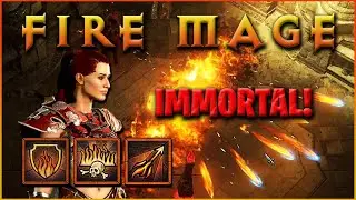 Immortal Fire Mage Build - 100% Flameshield Uptime! [Diablo 4 Character Guide]