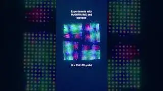DIY screen & MAINFRAME | #visualizer #ableton #musicproducer #midi #ledlights #dmx512 #shorts