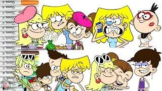 The Loud House Coloring Book Page Compilation Leni Luna Lori Luan Lily Nickelodeon