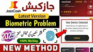 JazzCash Biometric Error Solved | New Device Detected Fix 2025