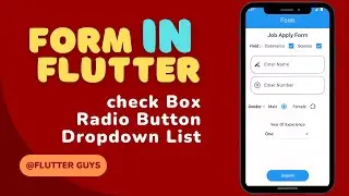 ✨How to Create Form in Flutter 📱| Check Box | Radio Button | Dropdown List | Flutter Widgets 
