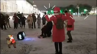 Весёлые танцы в Санкт-Петербурге на праздниках. В лесу родилась ёлочка!  #saint_petersburg_life