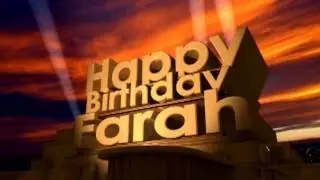 Happy Birthday Farah