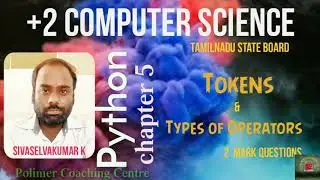 Tokens in Python | Types of Operators in python