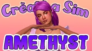 Amethyst Crystal Inspired Create a Sim | The Sims 4 + CC Links