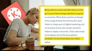 how to highlight text in kinemaster 🤔| how to highlight font in android🔥 | kine editing11