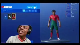 Speed reacciona a su skin de fortnite