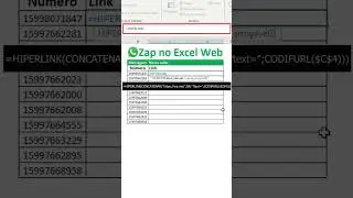 Zap no Excel Web