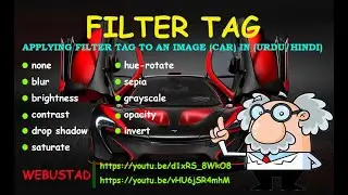 FILTER TAG CSS | HTML CSS tutorials for beginners| How to edit images in HTML Using Notepad - HTML