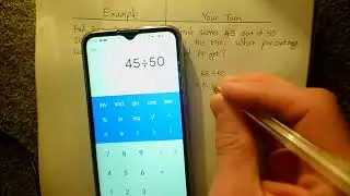Expressing one number as a percentage of another