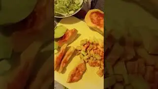 Как быстро почистить жёсткую тыкву. Лайфхак