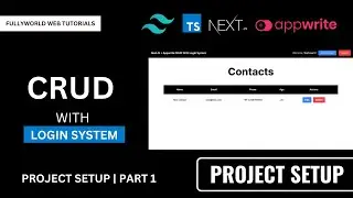 #1 Project Setup | NextJS + Appwrite CRUD With Login System