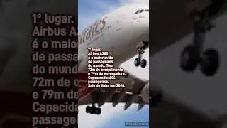 Os 5 maiores aviões do mundo.  