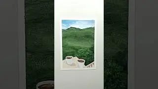 ☕Morning Tea Painting: Tutorial #art #shorts
