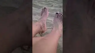 ASMR Sunset at the beach, feet dangling in the sand/ Türkiye Alanya/Sonnenuntergang Strand Füße Sand