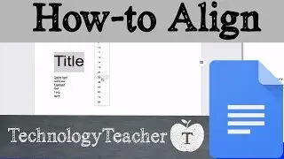 How to Align Titles in Google Docs
