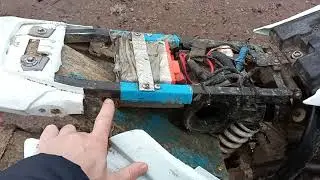 как установить пластик от хонды на  ирбис ТТР 250а